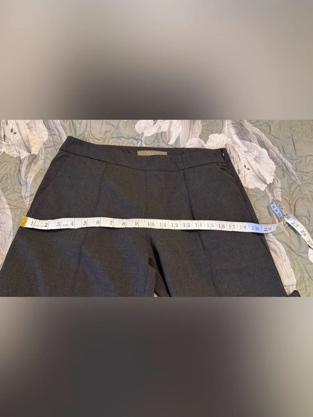 Space Style Concept Wide-Leg Dress Pants in Charcoal - Picture 9 of 12